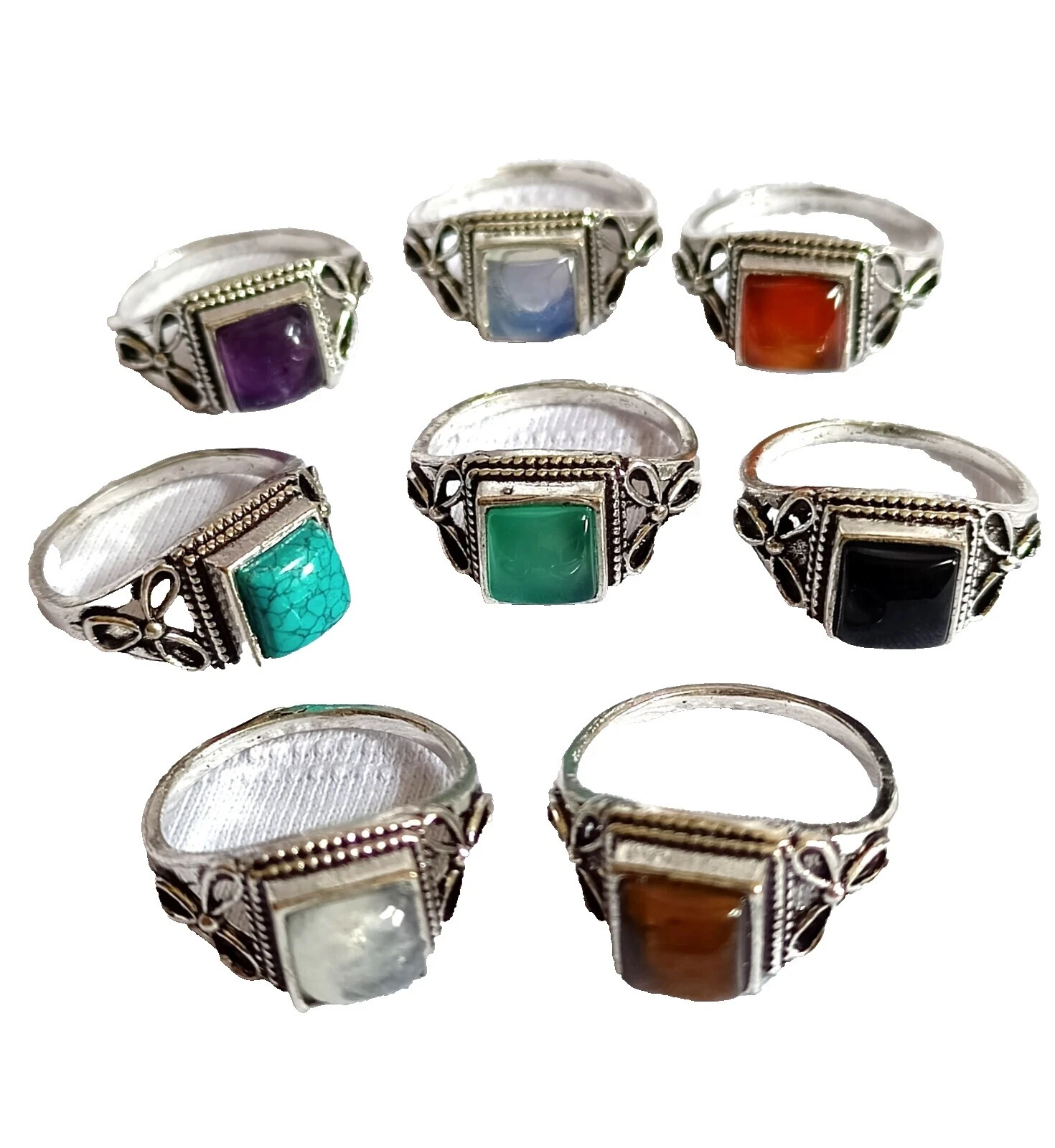 Anillo de uñas Belleza Plateado Plata Anillos de Moda