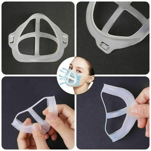 3D Face Mask Inner Support Frame Silicone Mouth Mask Bracket Reusable Holder - Picture 7 of 12