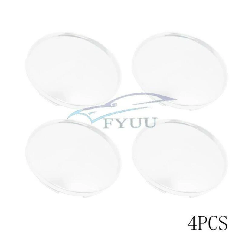 4Pcs 68mm Universal Chrome Silver SUV Car Wheel Center Hub Caps Covers No Logo - Image 4 of 4