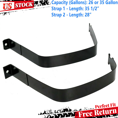 #ad New Fuel Tank Straps Gas For Dodge Ram 1500 Truck 2500 3500 1994 2002 Pair Steel $24.90