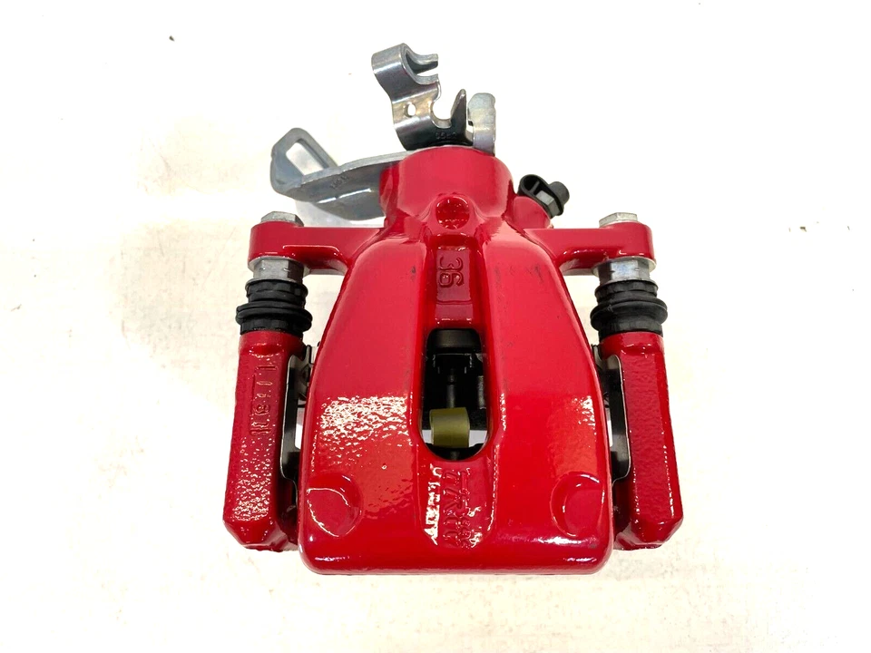 Genuine New MINI JCW Red Driver's Side Right Rear Brake Caliper & Pads 6784646 - Image 2 of 4