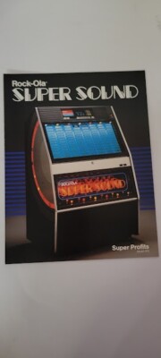 Flyer   ROCK-OLA SUPER SOUND      JUKE BOX  advertisement original see pic