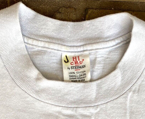 T-Shirt vintage Powell Peralta-1978-Skull Sword-S 34-36-Grigio-Hi Cru di Steadman - Foto 3 di 5