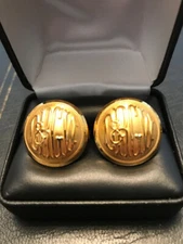 D&RGW Denver & Rio Grande Western Railroad Cuff Links by Waterbury Button Co.