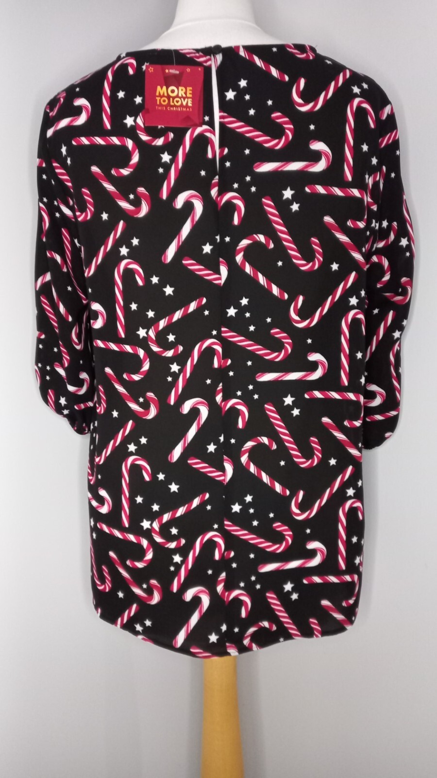 Matalan Black Christmas Candy Cane Box Top Size 12 BNWT eBay