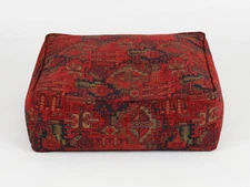 Kilim pattern tribal moroccan bohemian pouf ottoman bean bag floor cushion cover