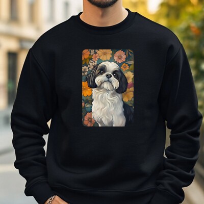 Shih Tzu Malerei Sweatshirt Kuschelig und Perfekt für jeden Anlass S bis 4XL