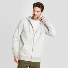 Men's Hooded Ultra-Soft Fleece Sweatshirt - Goodfellow Co Gray M