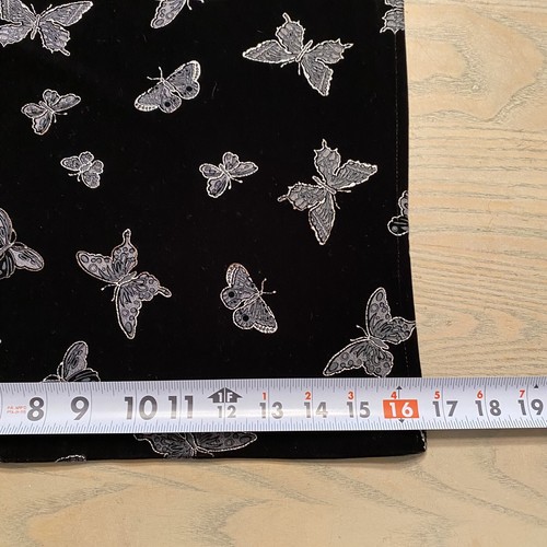 Abito tubino midi farfalla velluto nero Forever 21 vintage anni 90 donna M made in USA - Foto 12 di 19