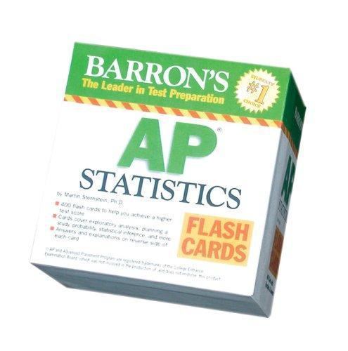「未使用」 AP Statistics フラッシュカード Barron's AP Statistics Flash Cards by Martin Sternstein (2008