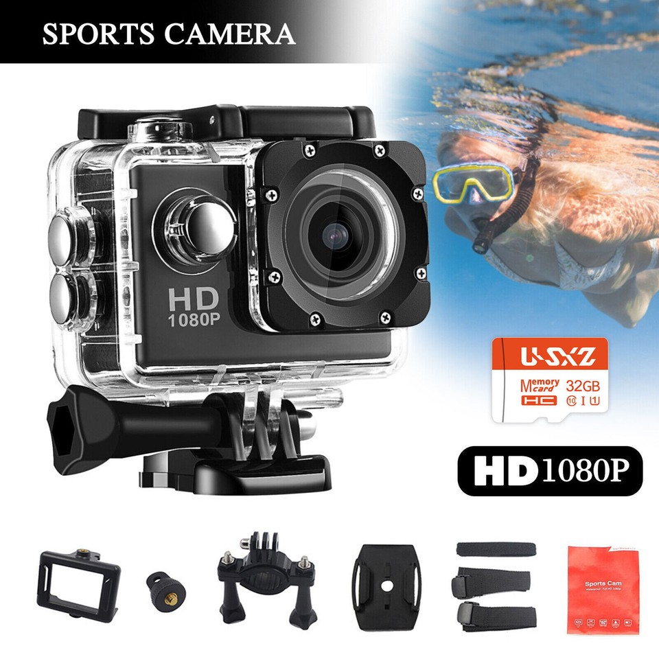 4K Action/Sports/Waterproof Camera FHD 1080P Digital Camcorder As Go