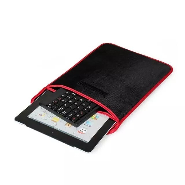 Compact Tablet Sleeve Bag Case Stand with USB Mini Keyboard for Tablets Under 10in-image