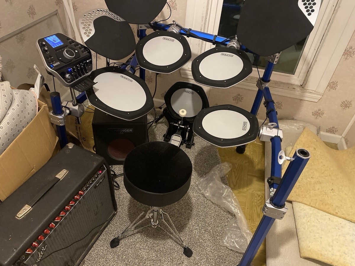 Simmons SD2000 2018 Professional- Electric Blue Finnish | eBay