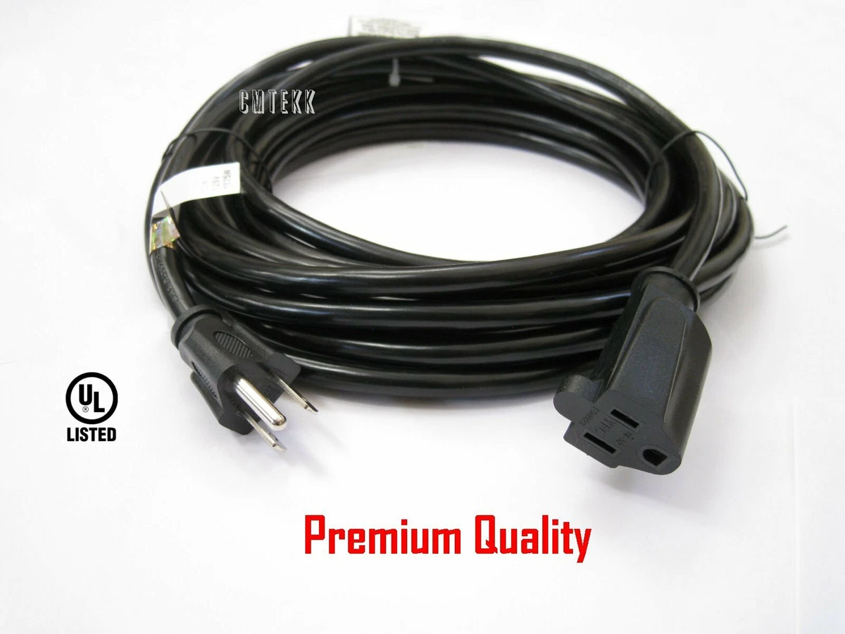 Alarga Tu Alcance: Cable De Extensión Eléctrico 1-25 Pies Para Interior Y Exterior (elige Tu Largo)