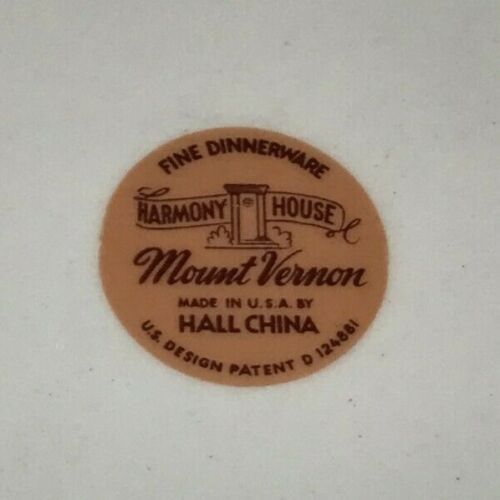 Hall China Co Harmony House Mount Vernon elige tazones de ensalada o sopa - Imagen 17 de 17