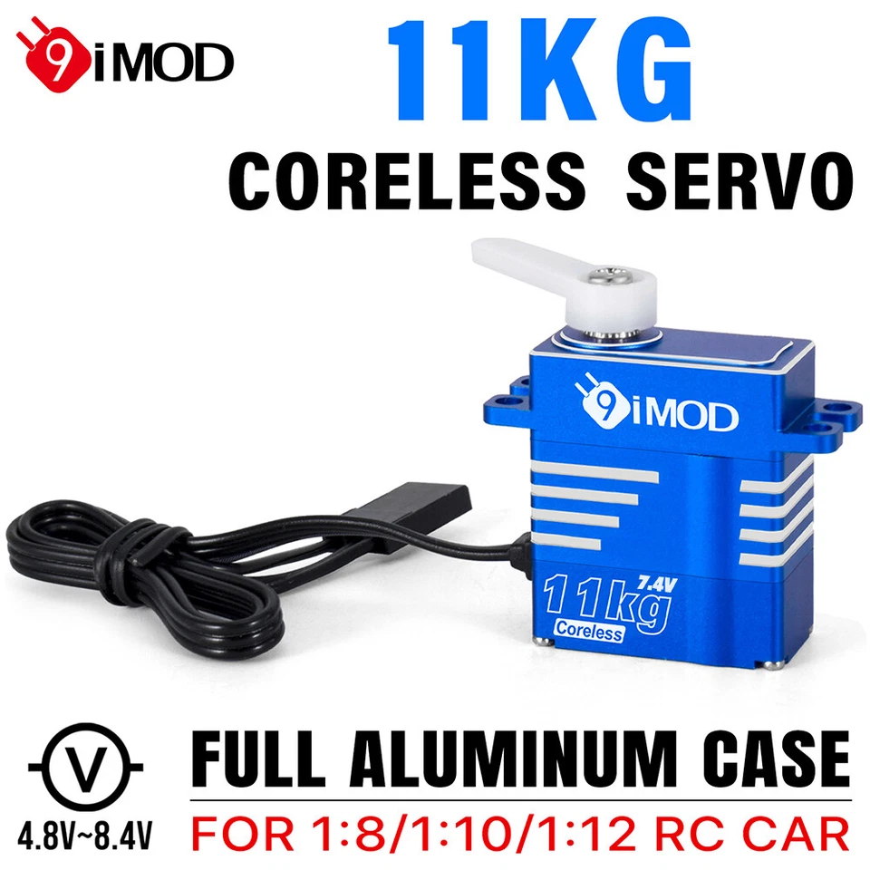 9IMOD 11KG Digital Servo Coreless Metal Gear 180°/270° für 1/8 1/10 1/12 RC Auto - Bild 3 von 4