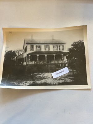 Vintage FOUND FAMILY PHOTO B&W 1913 Photo Of 1880 House Orange Springs FL