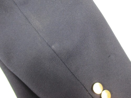 L.L. Bean Blazer Mens 46L Blue Gold Buttons Jacket Coat Casual Made In USA* - Picture 11 of 20
