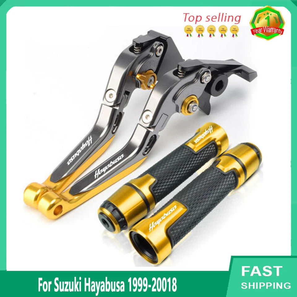 For Suzuki Hayabusa 1999-20018 Accessories Handlebar Grip Brake Clutch Levers Foto 2 de 4
