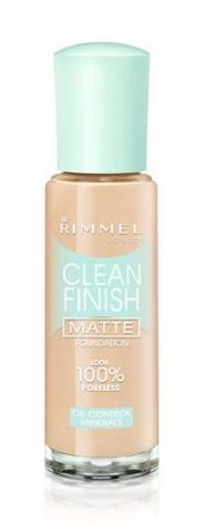Rimmel Clean Finish Matte Foundation 30 Ml In 240 Soft Beige - Mattierende Foundation Mit Poren-Effekt Für Natürlichen Look, Für Alle Hauttypen