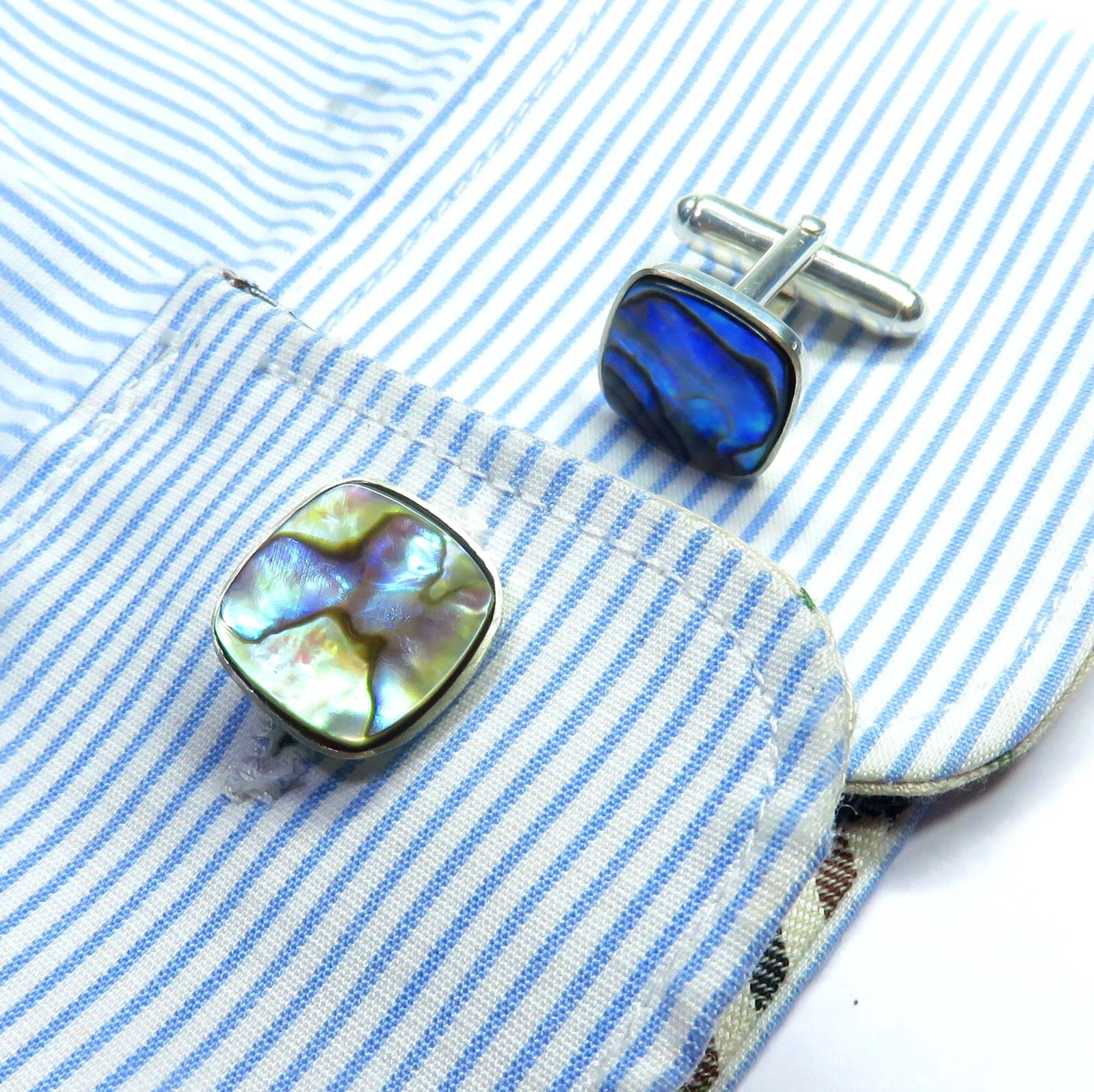 Shell Cufflinks Abalone Shell Cufflinks, Silver Cufflinks, Groomsmen Cufflinks ...