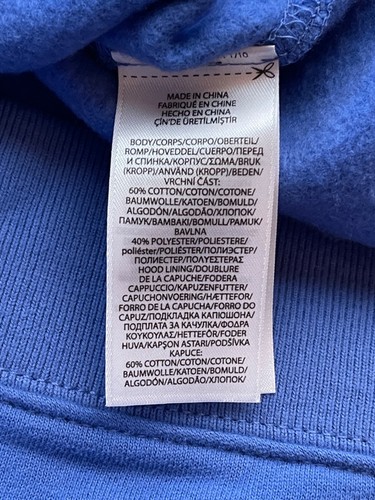 POLO Ralph Lauren pullover Hoodie Youth Size M 8-10 POLO spell out blue shades - Picture 16 of 20