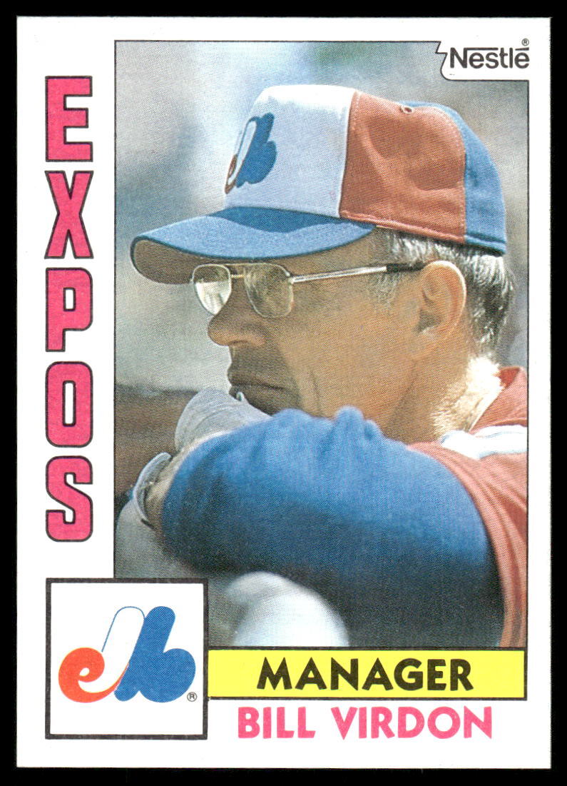 1984 Topps Nestle #111 Bill Virdon - EXMT+