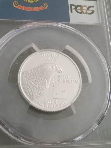 2007-S IDAHO Silver Proof Quarter PR70 PCGS FLAG LABEL EXCELLENT LOW PRICE!! - Picture 5 of 5