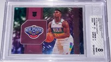 2019 Illusions Instant Impact Pink /25 Zion Williamson BGS 8 POP 1/1 ROOKIE RC