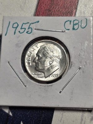 1955 P Roosevelt Dime 10¢ - BU  ''FREE SHIPPING''
