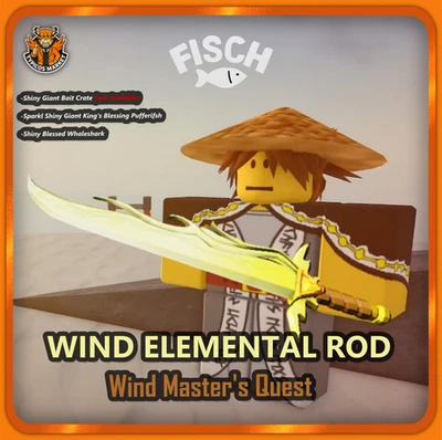 ROBLOX [FISCH] - Wind Elemental Rod [Complete Bundle] FAST DELIVERY⚡
