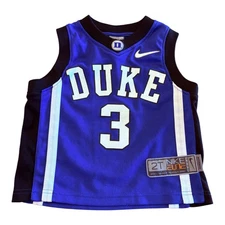 Vintage Duke Blue Devils Nike Elite Authentic Basketball College Jersey 2T #3