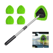 Windshield Cleaning Tool Car Window Cleaner with Extendable Long Handle