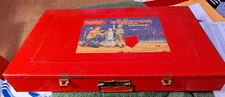 Later 50's 10 1/2 Carnival A.C. GILBERT ERECTOR SET BOX W/Descent inner labels