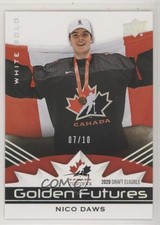 2020 Team Canada Juniors Golden Futures White Gold 7/10 Nicolas Daws #GF-2 4j2