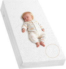Dual-Sided Memory Foam Crib Mattress for Babies  Toddlers, 52"x27.6"x5.5