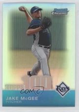 2010 Bowman Chrome Topps 100 Prospects Refractor /499 Jake McGee #TPC85