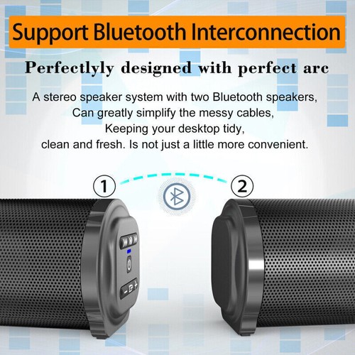 Soundbar TV wireless Bluetooth 5.0 altoparlante casa subwoofer per Smart TV Samsung - Foto 5 di 12