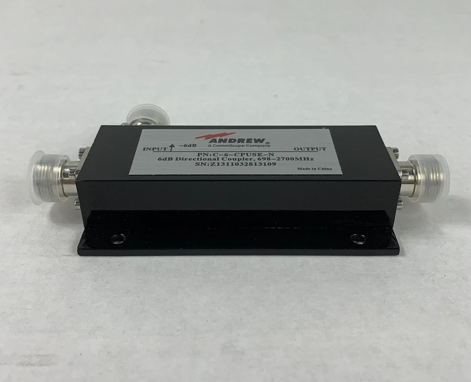 Acoplador direccional Andrew C-6-CPUSE-N 6dB 698-2700 MHz Foto 2 de 4