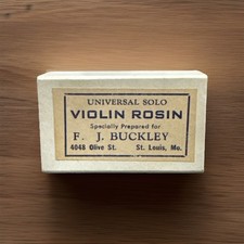 Violin Rosin Universal Solo F.J. Buckley St Louis Missouri