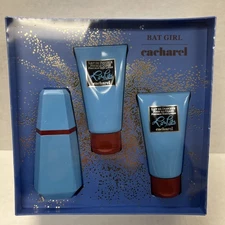 Loulou by Cacharel 3 pc set 1.7 oz EDP + 2x 1.7 oz body lotion Batgirl Sealed