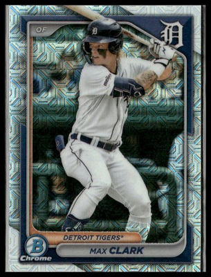 #ad 2024 Bowman Chrome Prospects Mojo Refractors #BCP 195 Max Clark $2.99