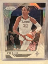 A' JA Wilson 2024 Panini Prizm WNBA Silver Prizm Card- #86 Las Vegas Aces