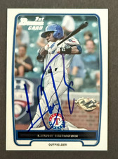 2012 Bowman 1st SIGNED: Lewis Brinson, RANGERS #BDPP-31