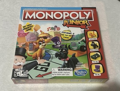 Monopoly Junior Board Game Hasbro NEW Factory Sealed My First Monopoly Game