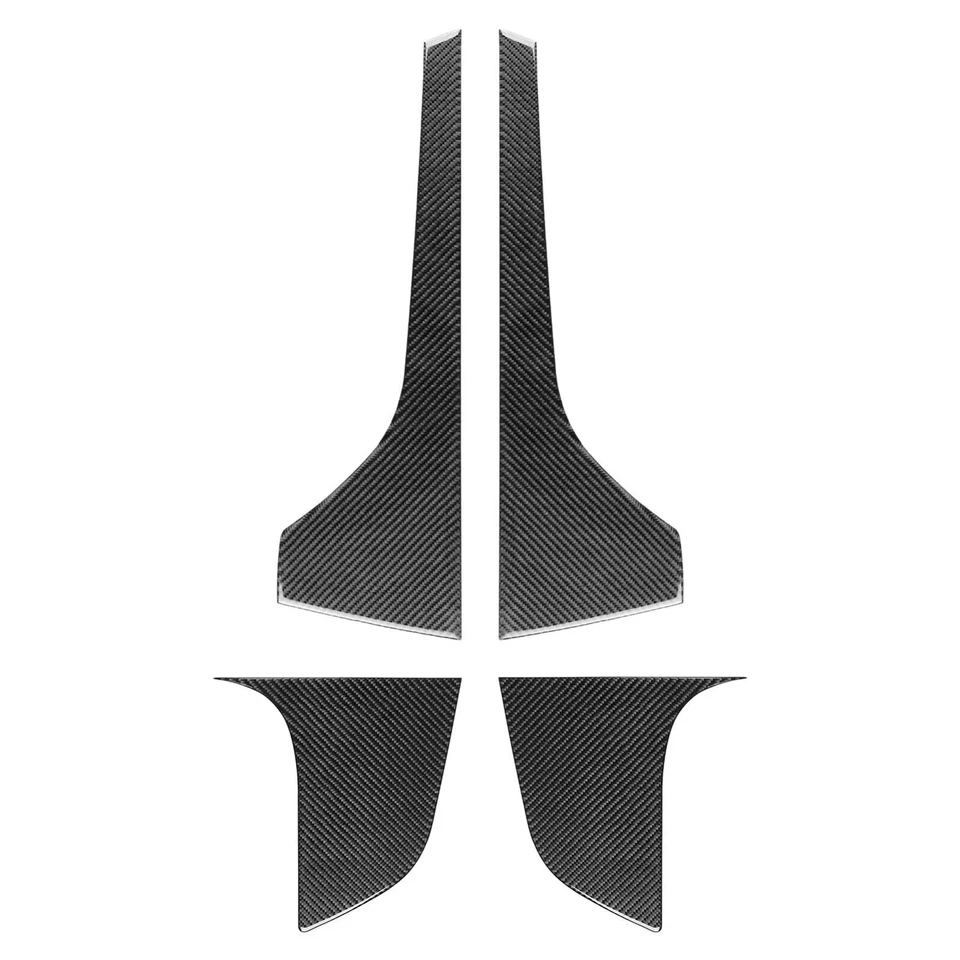 Cubierta de panel de puerta interior de fibra de carbono real para Honda Ridgeline Passport Pilot Foto 2 de 4