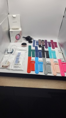Samsung Galaxy Watch Active 2 SM-R830 40mm NEEDS REPAIR W/16 Wristbands,bumpers