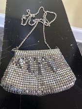 Vintage 1970'S MINI Silver Mesh Purse
