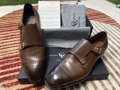 Gaziano & Girling Double Buckle Monk Strap Shoes UK Size 10.5  E 5796 US 11/11.5