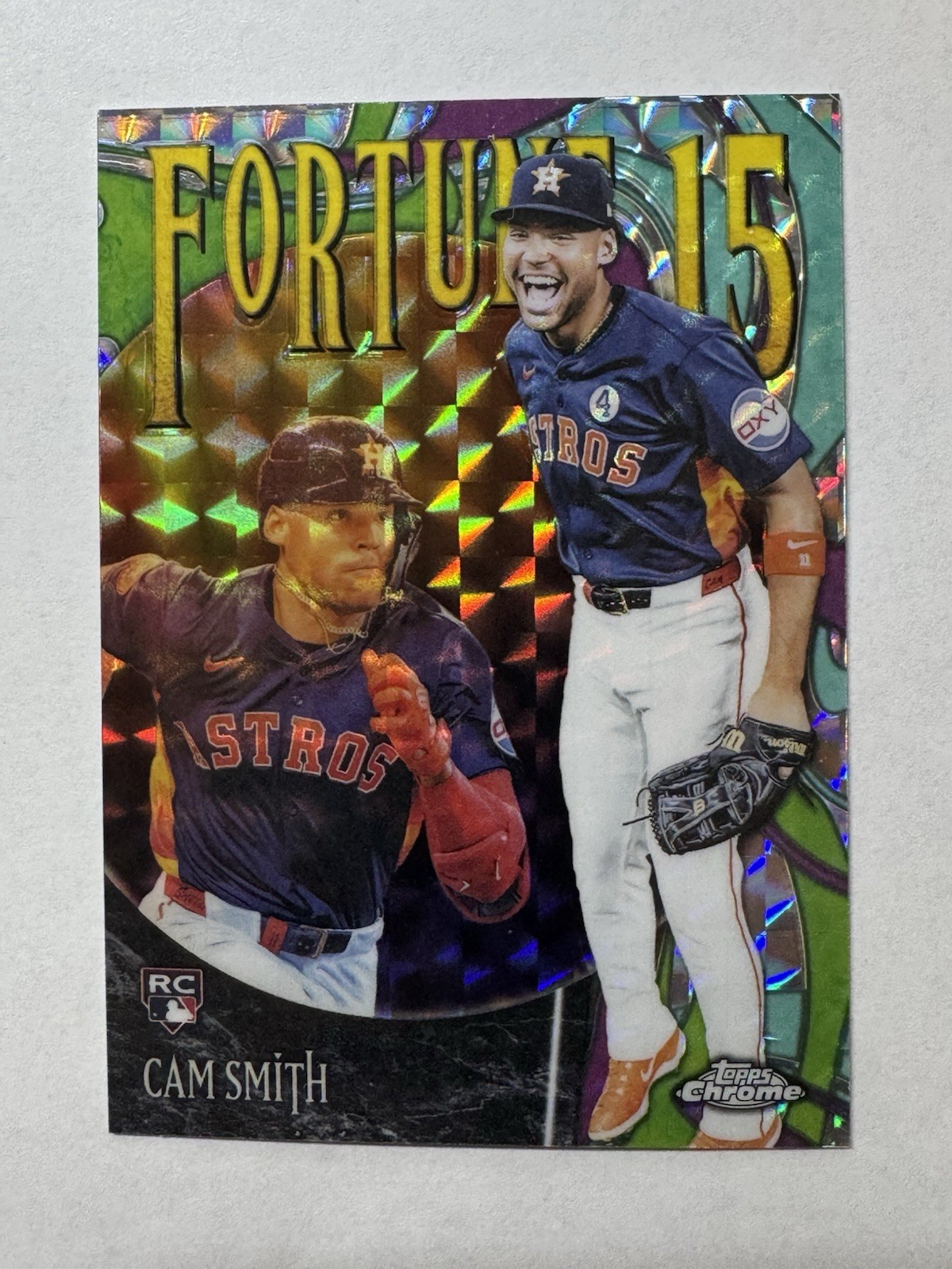 2025 Topps Chrome Update Cam Smith Fortune 15 Geometric Refractor RC #F15-25